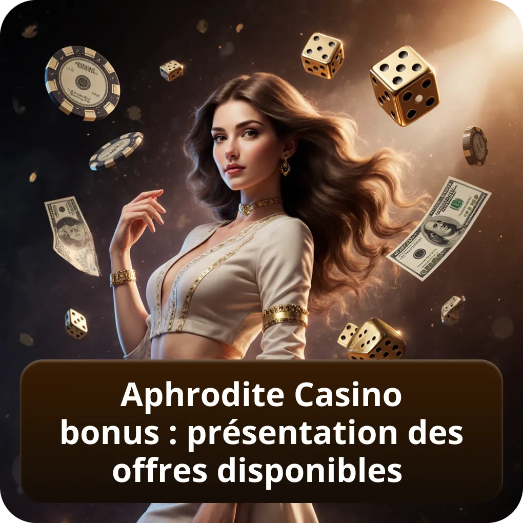 Aphrodite Casino bonus – présentation des offres disponibles