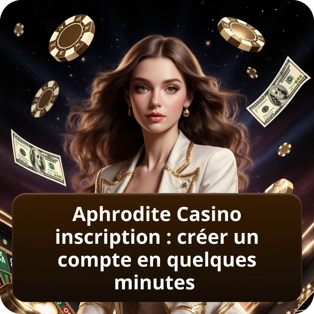 Aphrodite Casino inscription – créer un compte en quelques minutes